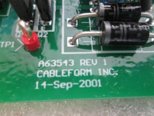 CABLEFORM A63543 PC BOARD DRIVER ASSEMBLY  AS PICTURED