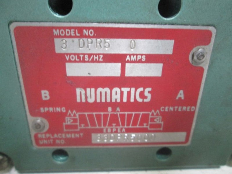 NUMATICS 3 DPR5 HIGH FLOW DOUBLE SOLENOID VALVE  UNMP
