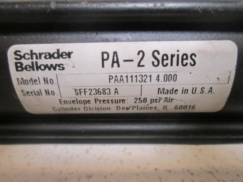 SCHRADER BELLOWS PAA111321 4.000 UNMP