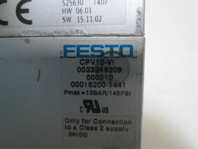 FESTO CPV10-V1 VALVE MANIFOLD 50 MA 24VDC  UNMP