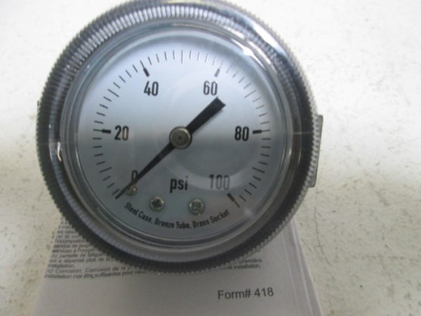 4CEY8 GAUGE 0-100 PSI  NSMP