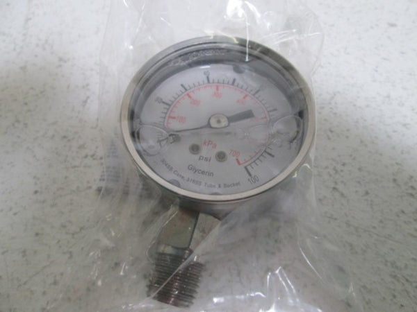 4CFF8 PRESSURE GAUGE 2" 0-100 PSI  NSMP