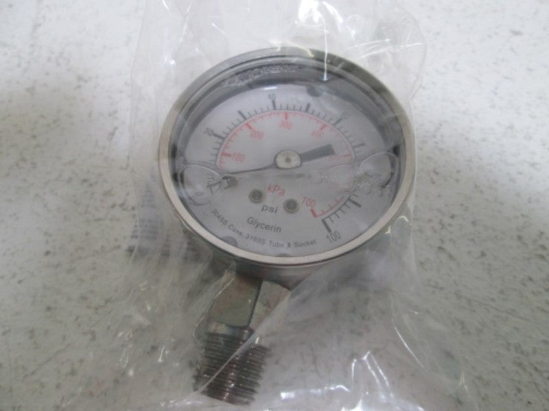 4CFF8 PRESSURE GAUGE 2" 0-100 PSI  NSMP