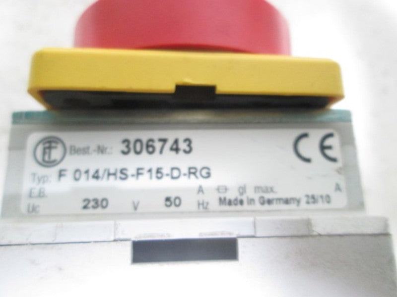 HAUPTSCHALTER 306743 F014/HS-F15-D-RG UNMP