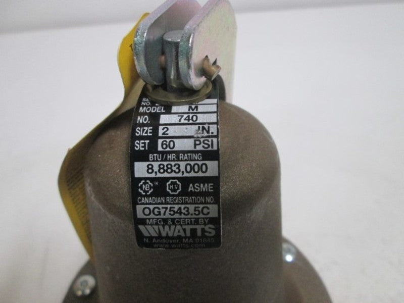 WATTS M-740 HYDRAULIC PRESSURE REGULATOR 60 PSI  NSMP