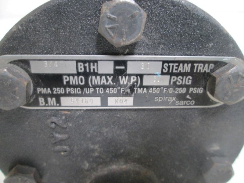 SPIRAX SARCO B1H-30 STEAM TRAP 3/4"  UNMP