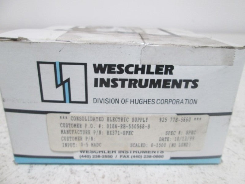 WESCHLER RX371-SPEC 0-1500 NSMP