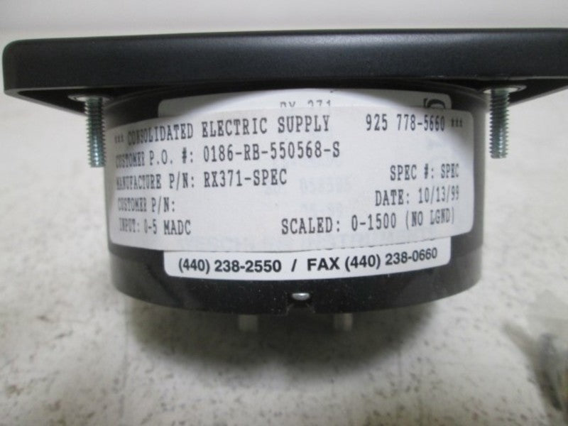 WESCHLER RX371-SPEC 0-1500 NSMP