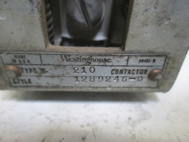 WESTINGHOUSE 210-1289246-D CONTACTOR  UNMP