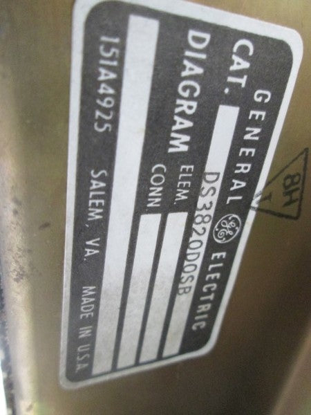 GENERAL ELECTRIC DS3820DOSB UNMP