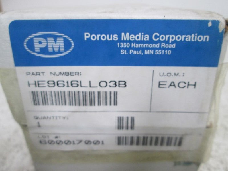 POROUS MEDIA HE9616LL03B NSMP