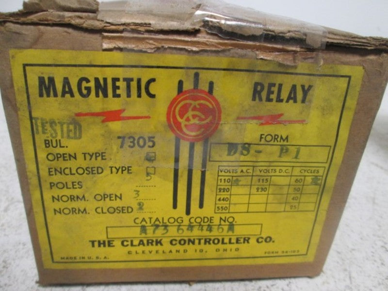 CLARK A73-64446A MAGNETIC RELAY  NSMP