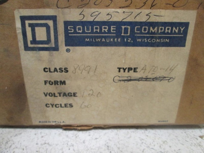 SQUARE D 8991-AT0-14 TIMING RELAY ASSEMBLY  NSMP