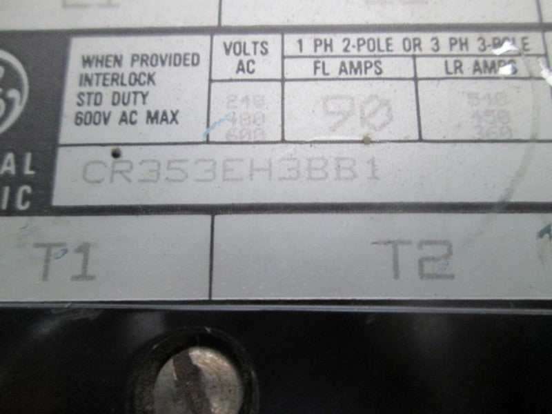 GENERAL ELECTRIC CR353EH3BB1 CONTACTOR  UNMP
