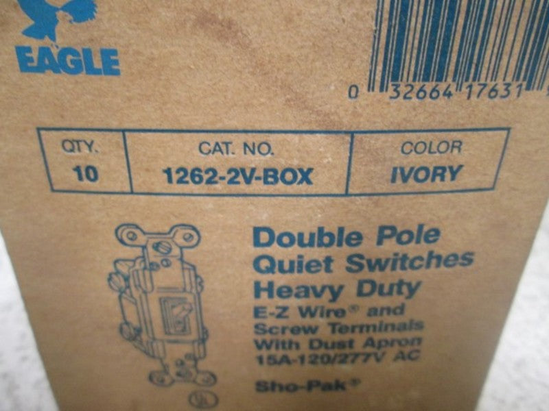 LOT OF 10 EAGLE 1262-2V-BOX NSMP