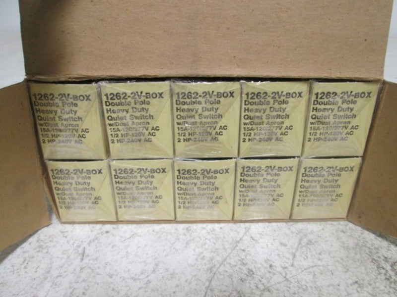 LOT OF 10 EAGLE 1262-2V-BOX NSMP