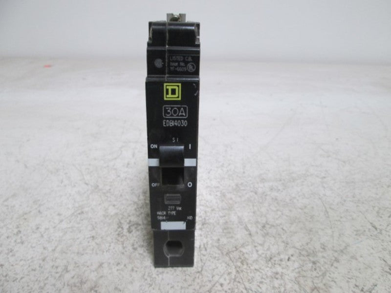 SQUARE D EDBI4030 MINIATURE CIRCUIT BREAKER 30AMP 277V  NSNP