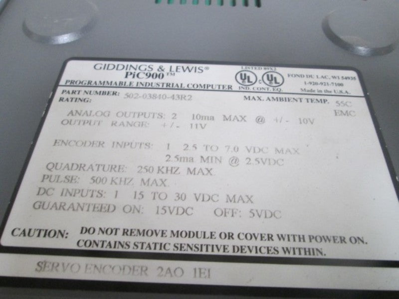 G&L MOTION CONTROLS M-1016-9343 NSMP