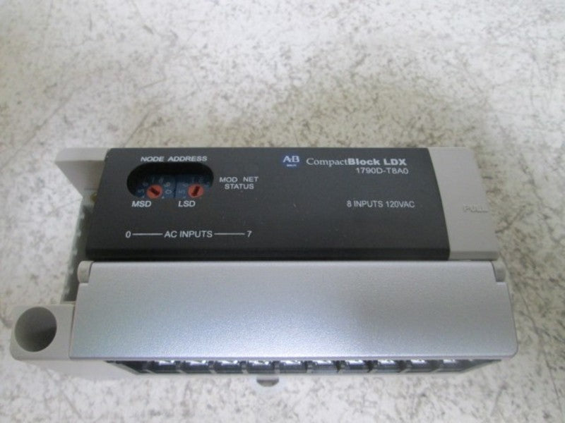 ALLEN BRADLEY 1790DT8A0 SER. A TERMINAL BLOCK 120V 8 INPUT BASE  NSMP