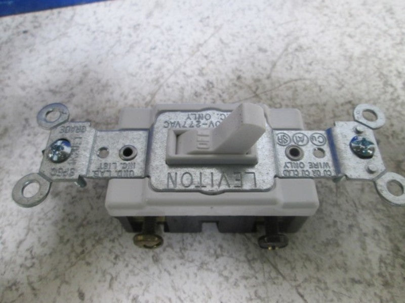 LOT OF 9 LEVITON 54522-W FRAMED TOGGLE SWITCH NSMP