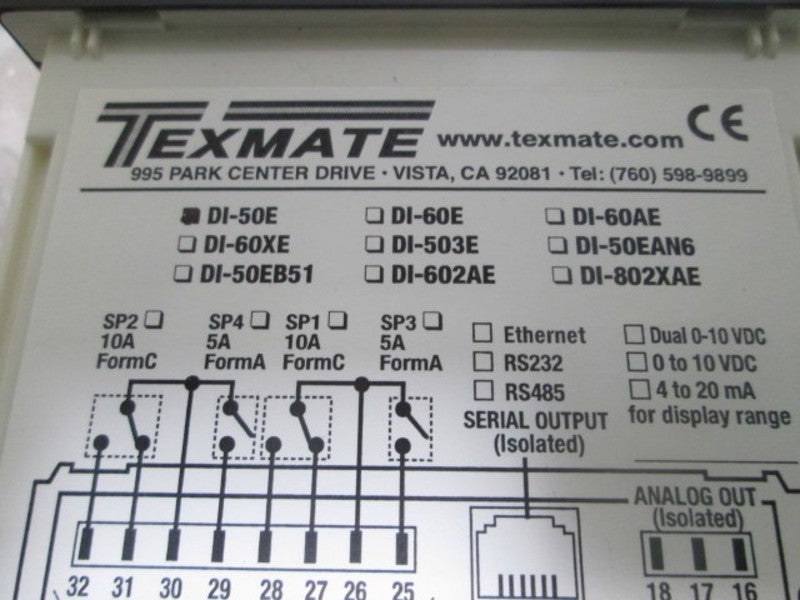 TEXMATE DI-50E DR-PSI-1P01-AIC-S2/CB/CS-5  NSMP
