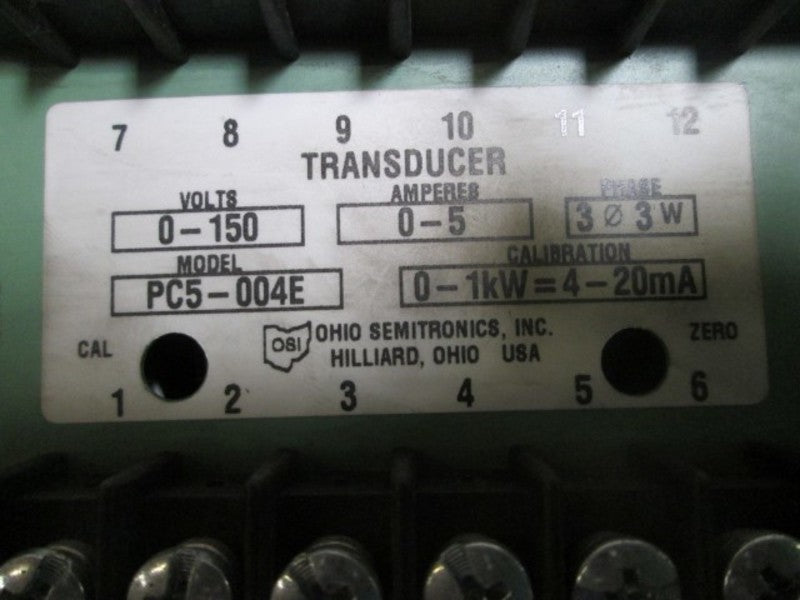 CONTROLE INDUSTRIEL PC5-004E TRANSDUCER  UNMP