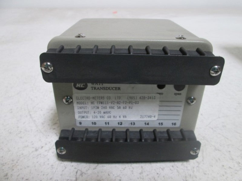 ELECTRO-METERS HC FPW111-V2-A2-F2-P1-03 UNMP