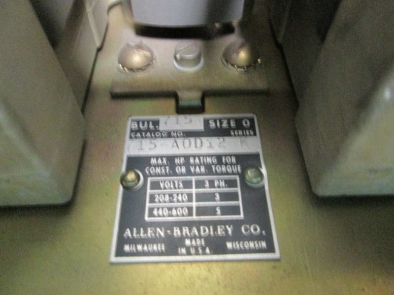 INDUSTRIAL SPARE PART 715-A0D12 SER. K  UNMP