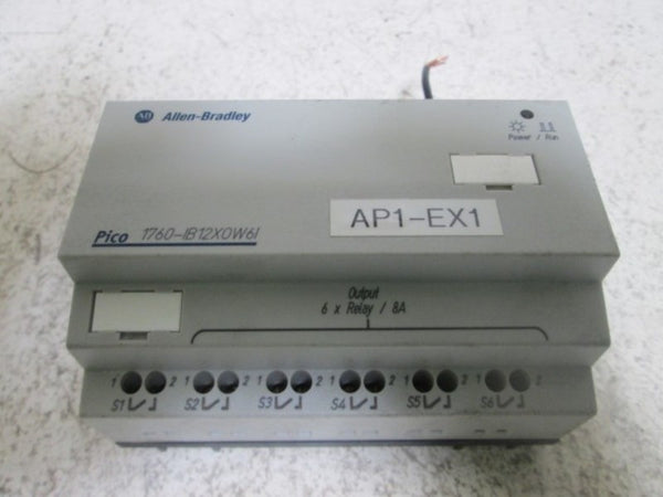 ALLEN BRADLEY 1760-IB12X0W6I SER. A EXPANSION MODULE  UNMP