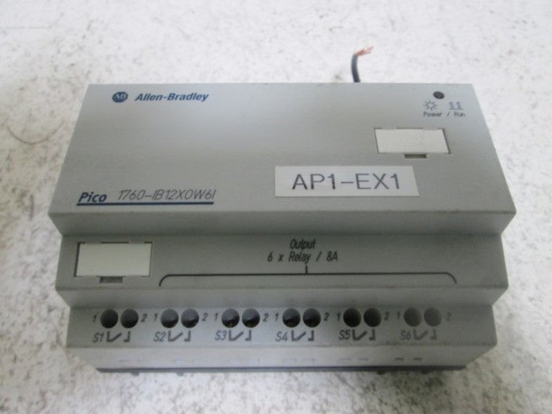 ALLEN BRADLEY 1760-IB12X0W6I SER. A EXPANSION MODULE  UNMP