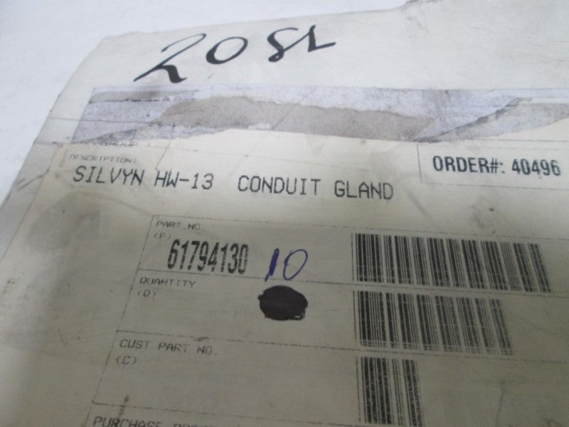 LOT OF 10 CONDUIT GLAND 61794130 NSMP