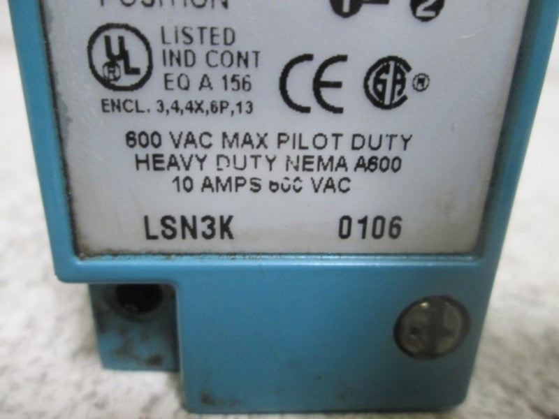 MICRO SWITCH LSN3K UNMP