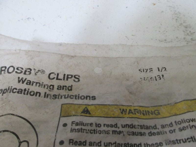 LOT OF 4 CROSBY 1/2" CLIPS NSNP