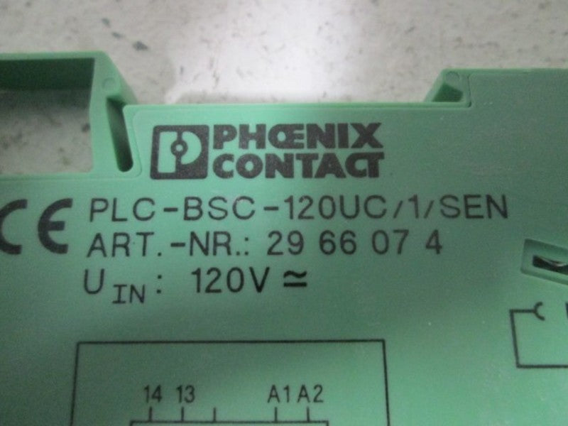 PHOENIX CONTACT PLC-BSC-120UC/1/SEN 2966074 120VAC NSNP