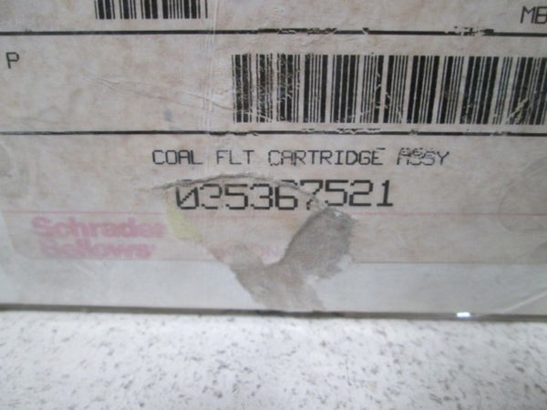 SCHRADER-BELLOWS 035367521 COAL FILTER CARTRIDGE ASSEMBLY  NSMP