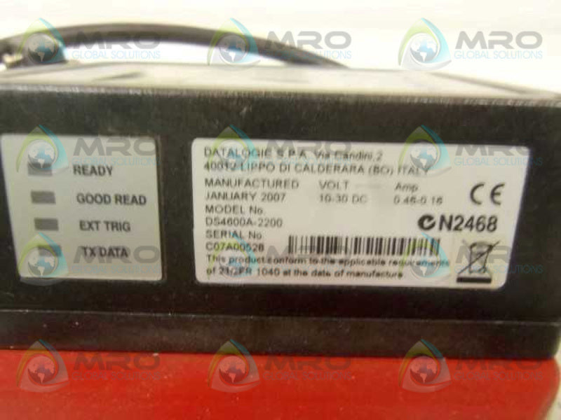 DATALOGIC DS4600A-2200 10-30 DC UNMP