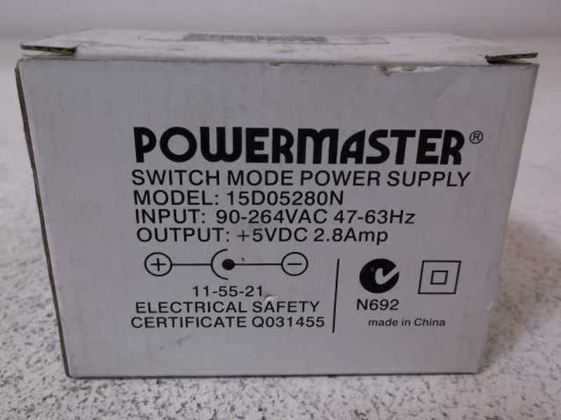 POWERMASTER 15D05280N SWITCH MODE POWER SUPPLY  NSMP