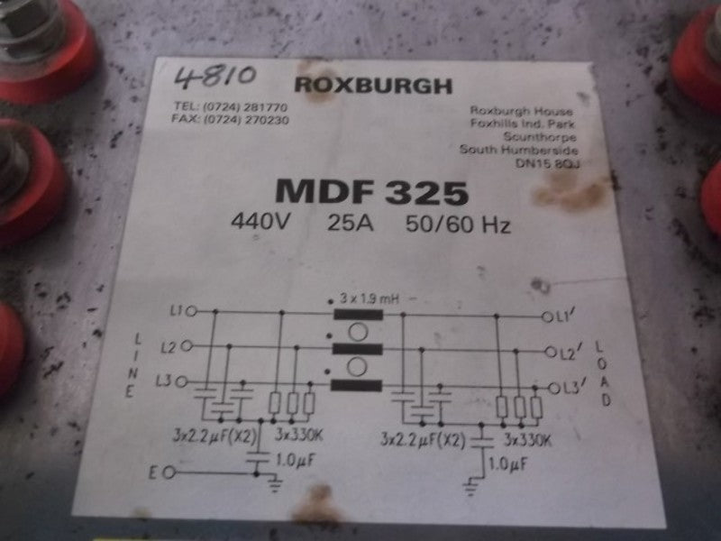 ROXBURGH MDF 325 POWER LINE FILTER  UNMP
