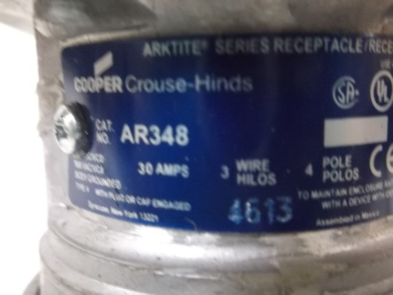 COOPER AR348 RECEPTACLE  NSMP