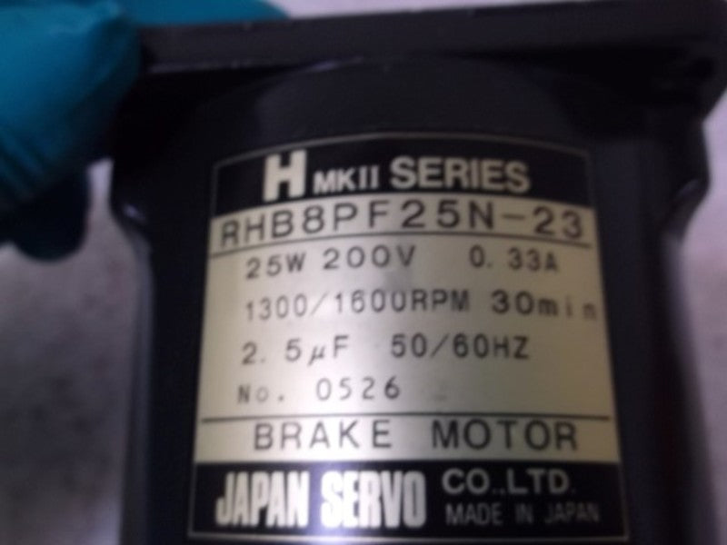 JAPAN SERVO RHB8PF25N-23 BRAKE MOTOR  NSNP