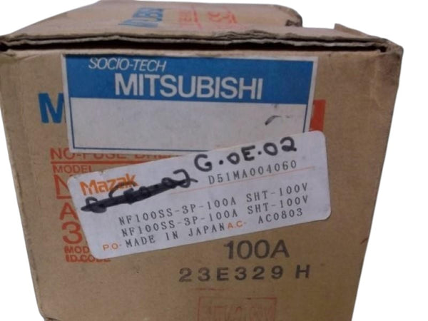 MITSUBISHI NF100-SS-100 CIRCUIT BREAKER 100A  NSMP