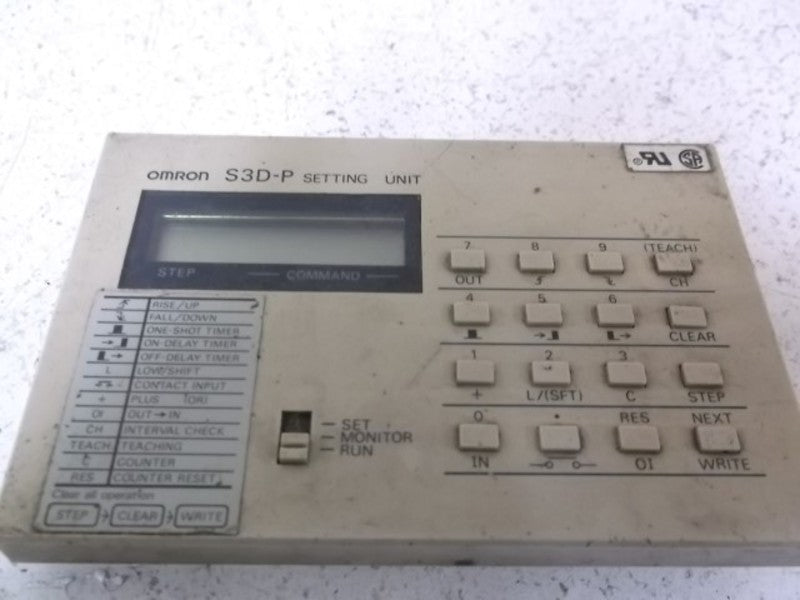 OMRON S3D-P PROGRAMMER FOR SENSOR CONTROLLER  UNMP
