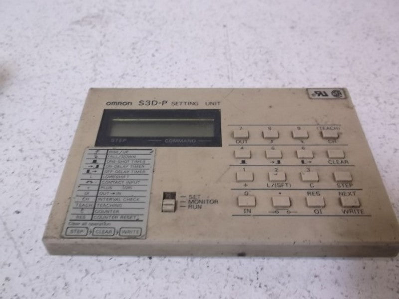 OMRON S3D-P PROGRAMMER FOR SENSOR CONTROLLER  UNMP