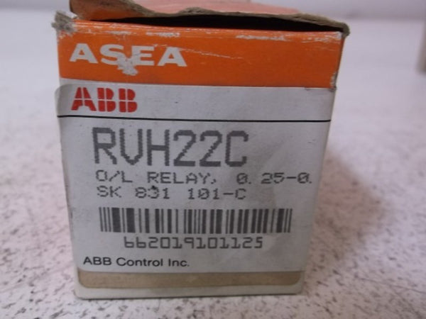 ABB RVH22C OVERLOAD RELAY  NSMP