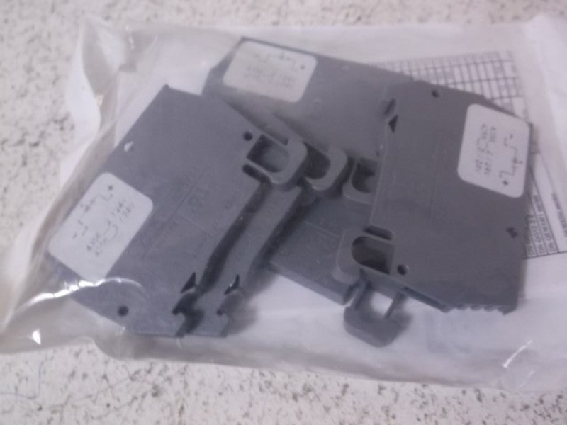 LOT OF 5 DIN DN-FE2L24-5 CONNECTOR TERMINAL BLOCK NSNP IN A BAG