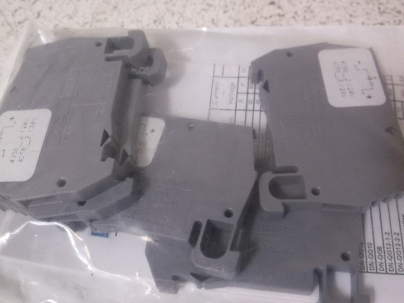 LOT OF 5 DIN DN-FE2L24-5 CONNECTOR TERMINAL BLOCK NSNP IN A BAG