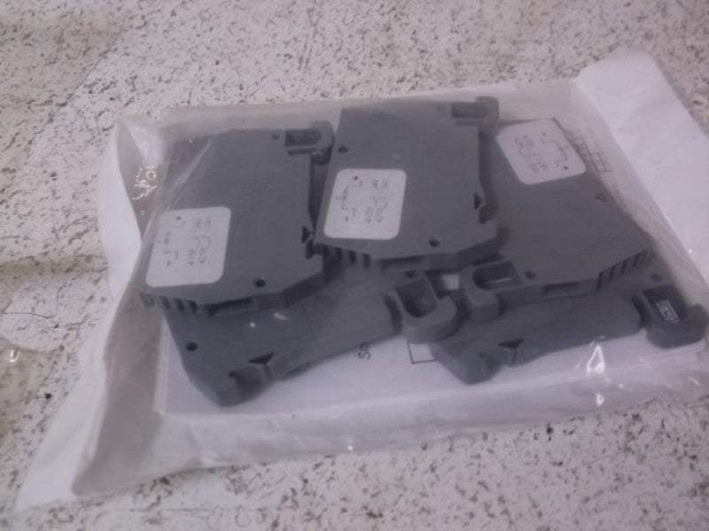 LOT OF 5 DIN DN-FE2L24-5 CONNECTOR TERMINAL BLOCK NSNP IN A BAG