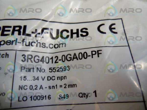 PEPPERL+FUCHS 3RG4012-0GA00-PF INDUCTIVE SENSOR  NSMP