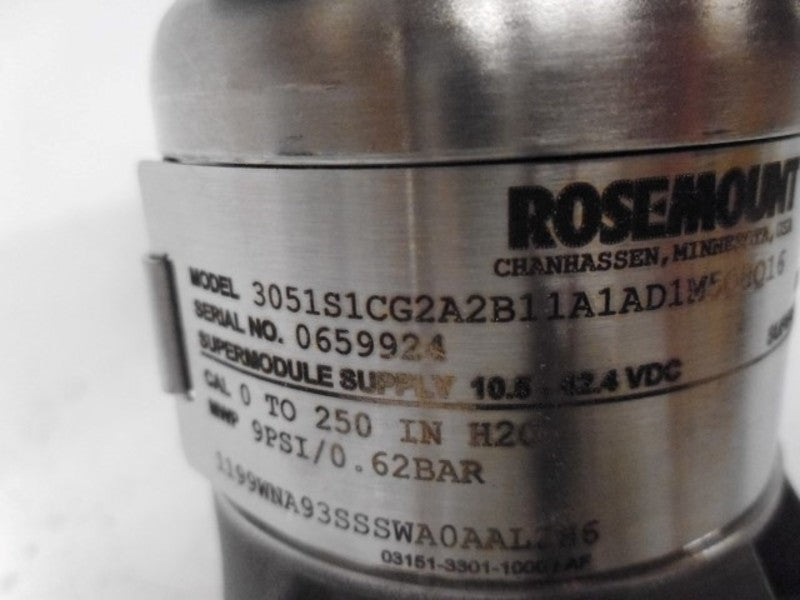 ROSEMOUNT 3051S1CG2A2B11A1AD1M5Q8Q16 TEMP TRANSMITTER  NSMP