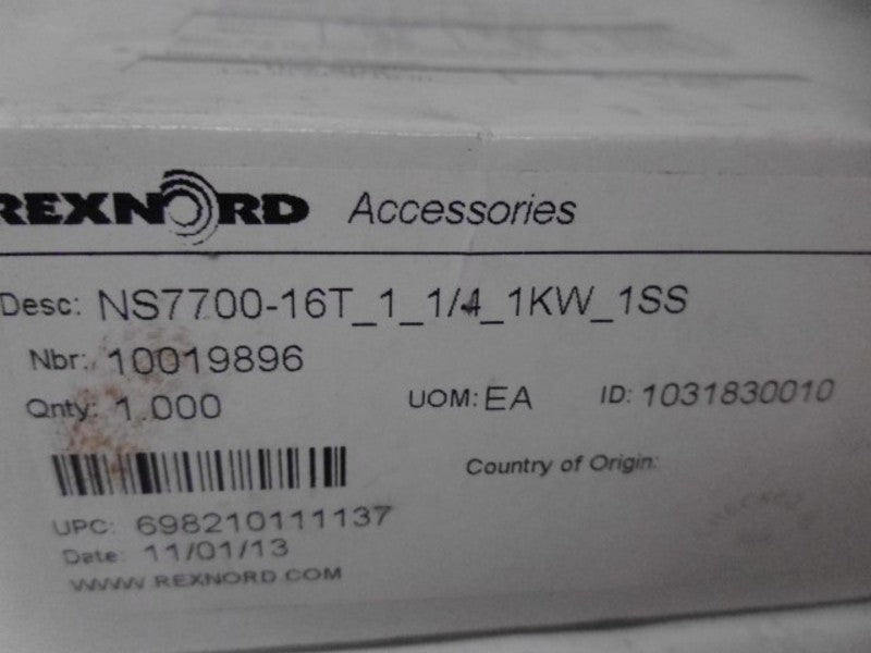 REXNORD NS7700-16T SPROCKET  NSMP